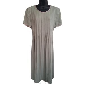 Vintage Jeffrey & Dara Linda Hutley Dress 8, Mint Green Midi Length Ribbon Trim